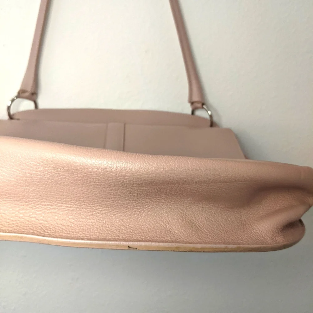 Furla Vintage Top Handle Purse Mauve Light Pink - Picture 14 of 14